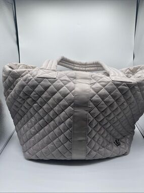 Oliver Thomas Quilted Light Gray Tote